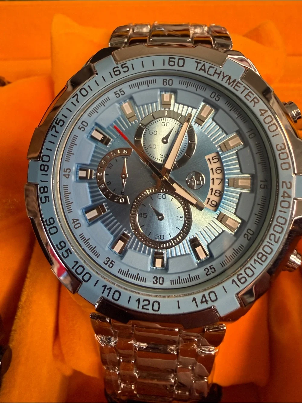 AJ Sports-Master Stainless Steel Icy Blue/Silver